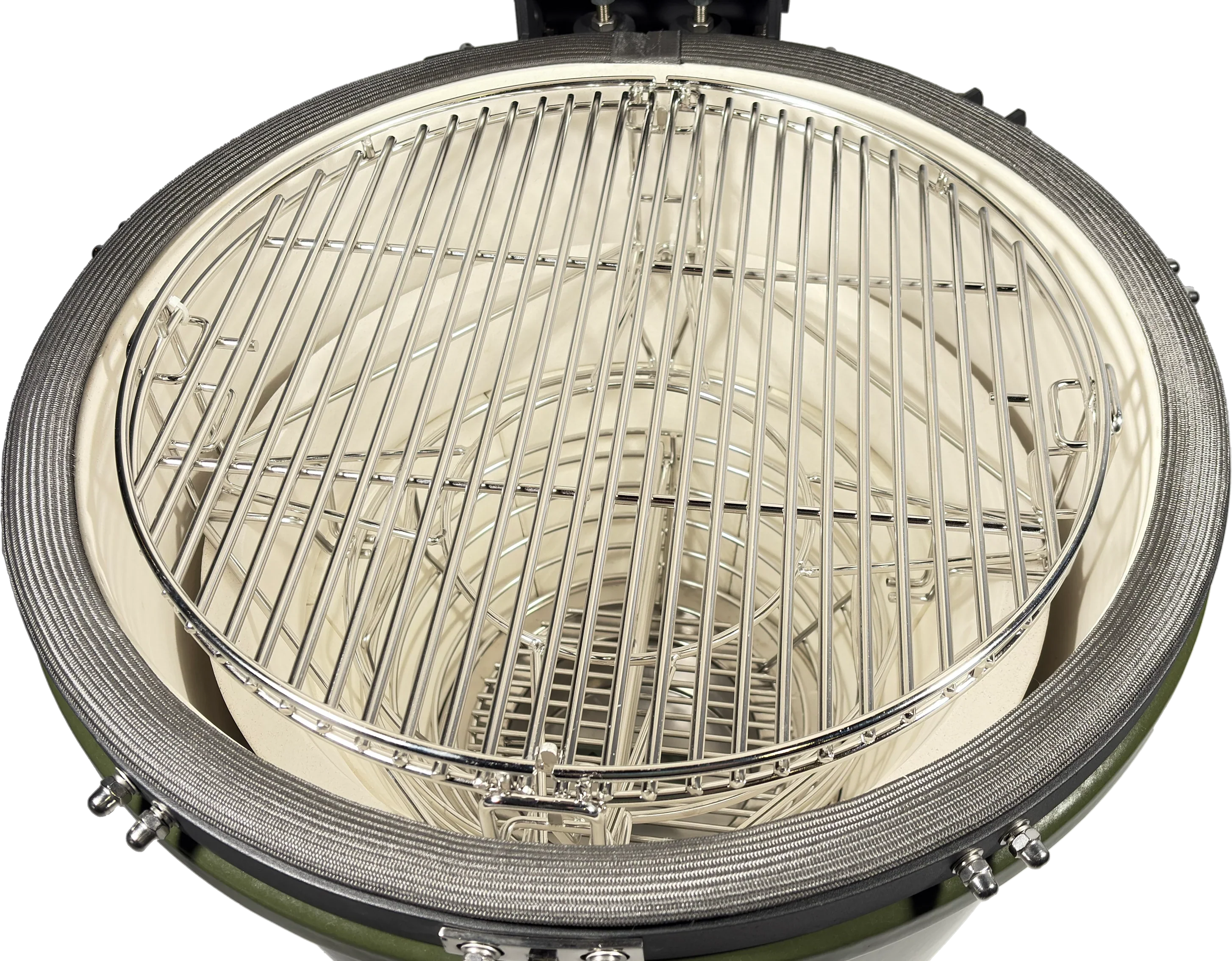 Kama Gear V2 Ceramic Kamado BBQ in Olive Green