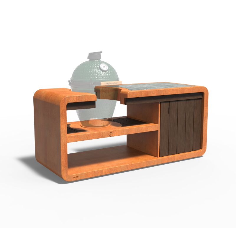 Adezz Forno Kamado Station with the Big Green Egg