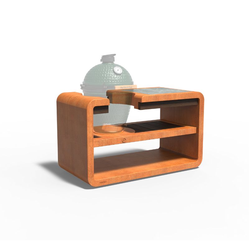 Adezz Forno Kamado Station with the Big Green Egg