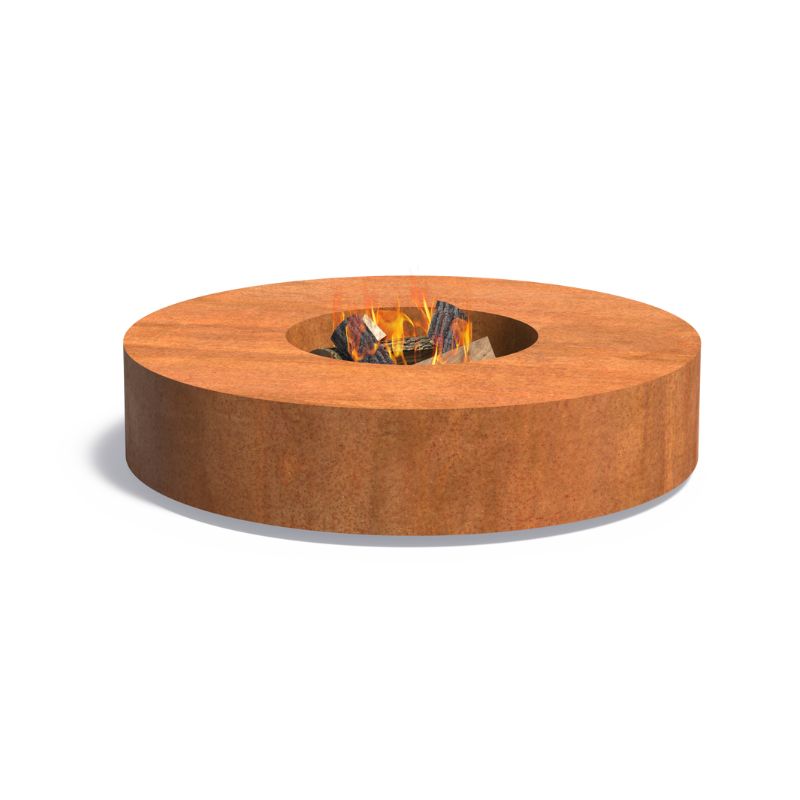 Adezz Forno Round Fire Pit Table Corten Steel