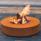 Adezz Forno Round Fire Pit Table Corten Steel