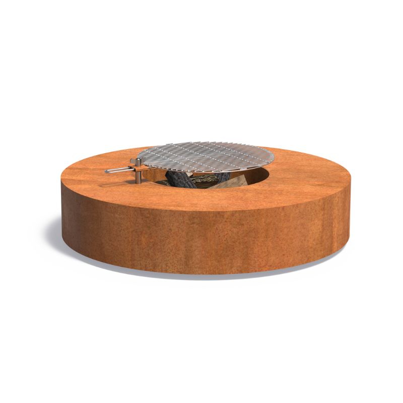 Adezz Forno Round Fire Pit Table Corten Steel