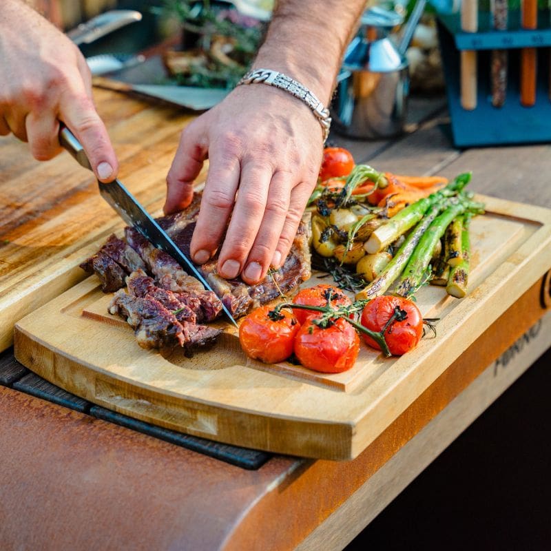 Adezz Forno Outdoor Kitchen Station Corten Steel