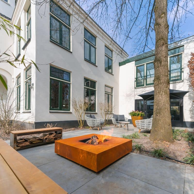 Adezz Forno Square Fire Pit Table Corten Steel