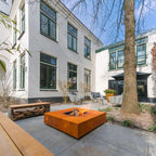 Adezz Forno Square Fire Pit Table Corten Steel