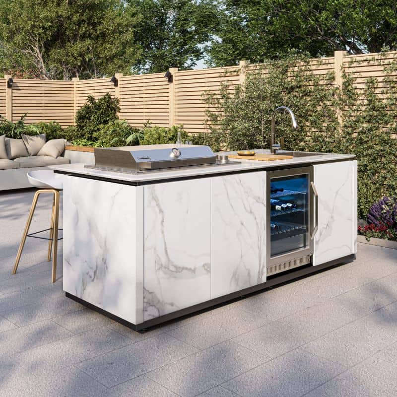 Buschbeck Derby Outdoor Kitchen Island White