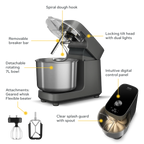 Ooni Halo Pro Spiral Mixer - Polar White