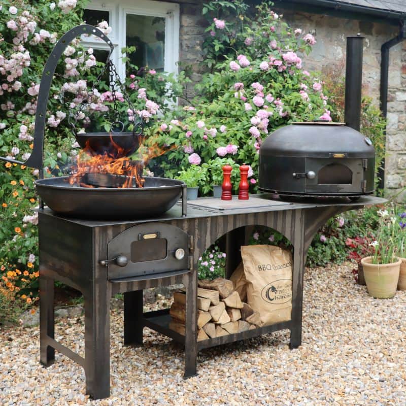 Firepits UK Complete Outdoor Kitchen with Dome Oven