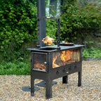 Firepits UK Large Outdoor Wood Burner BBQ