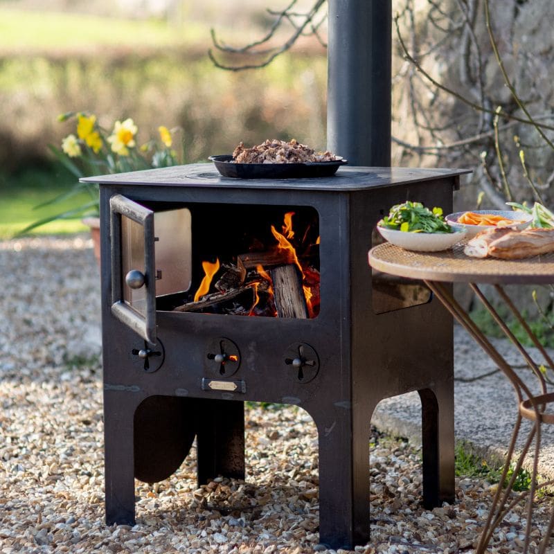 Firepits UK Medium Outdoor Wood Burner BBQ