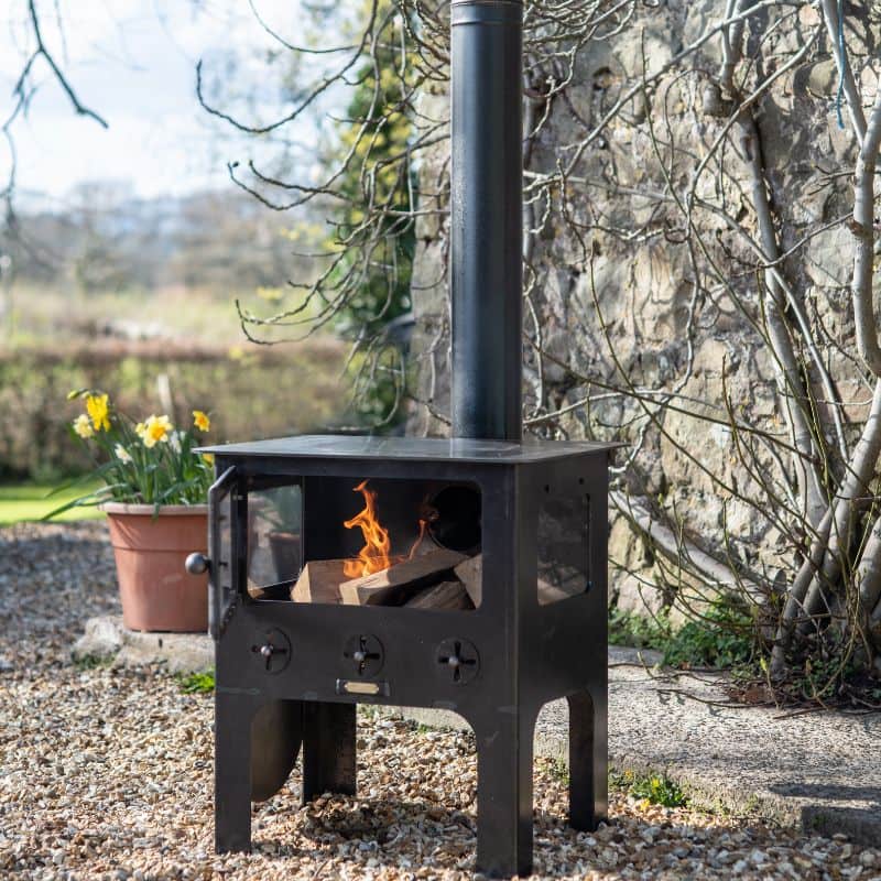 Firepits UK Medium Outdoor Wood Burner BBQ