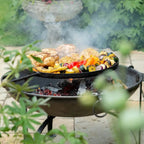 Firepits UK Plain Jane Fire Pit with Swing Arm BBQ Rack