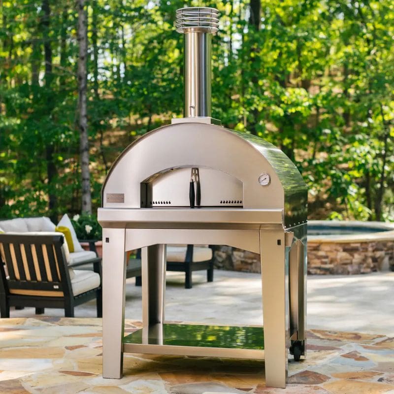 Fontana Mangiafuoco Dual Fuel Pizza Oven With Trolley