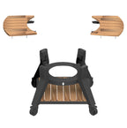 Trolley with Acacia Shelves for V2 Max KamaGear Kamado