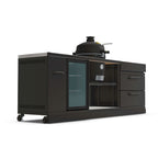 GRLLR Outdoor Kitchen - Ember Classic 18 inch Kamado, Fridge and Sink