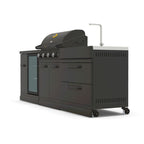 GRLLR Outdoor Kitchen - G4S 4 Burner BBQ, Fridge and Sink