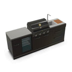 GRLLR Outdoor Kitchen - G4S 4 Burner BBQ, Fridge and Sink