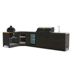 GRLLR Outdoor Kitchen - G5S 5 Burner BBQ, Fridge, Sink & Kamado Unit
