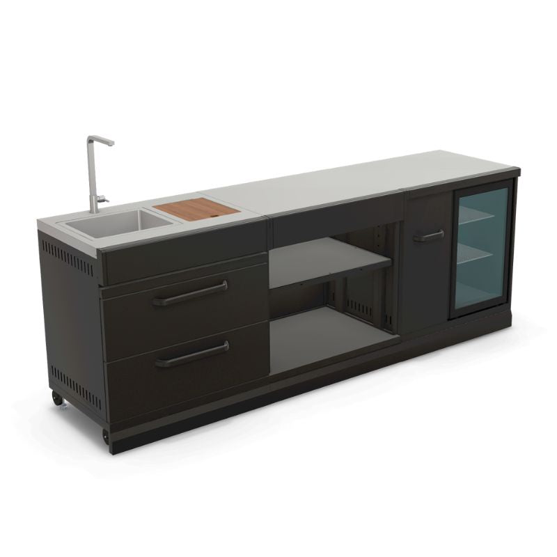 GRLLR Outdoor Kitchen - Fridge, Sink and Expansion Unit