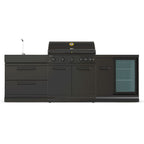 GRLLR Outdoor Kitchen - G5S 5 Burner BBQ, Fridge and Sink