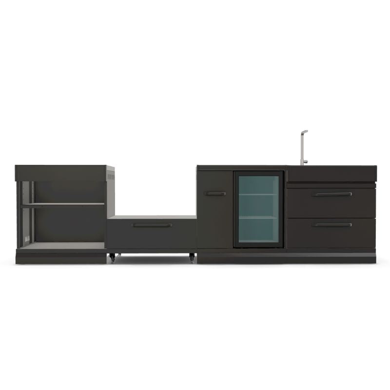GRLLR Outdoor Kitchen - Kamado Station, Fridge, Sink & Expansion Unit