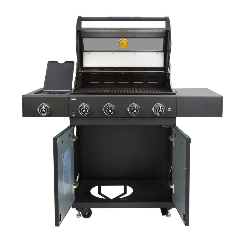 GRLLR Outdoor Kitchen - G4S 4 Burner BBQ, Fridge and Storage Unit