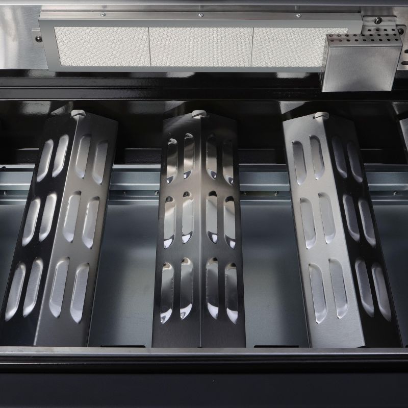 GRLLR Outdoor Kitchen - G5S 5 Burner BBQ, Fridge, Sink & Kamado Unit