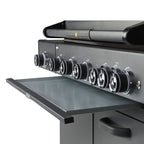 GRLLR Outdoor Kitchen - G5S 5 Burner BBQ, Fridge, Sink & Kamado Unit