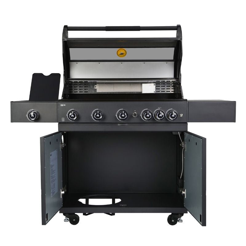 GRLLR Outdoor Kitchen - G5S 5 Burner BBQ, Fridge, Sink & Kamado Unit