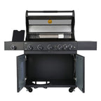 GRLLR Outdoor Kitchen - G5S 5 Burner BBQ, Stove, Sink, Fridge & Kamado Unit