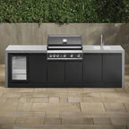 GrandPro 274 Maxim G5 Outdoor Kitchen with Fridge + Sink Waterfall Edition