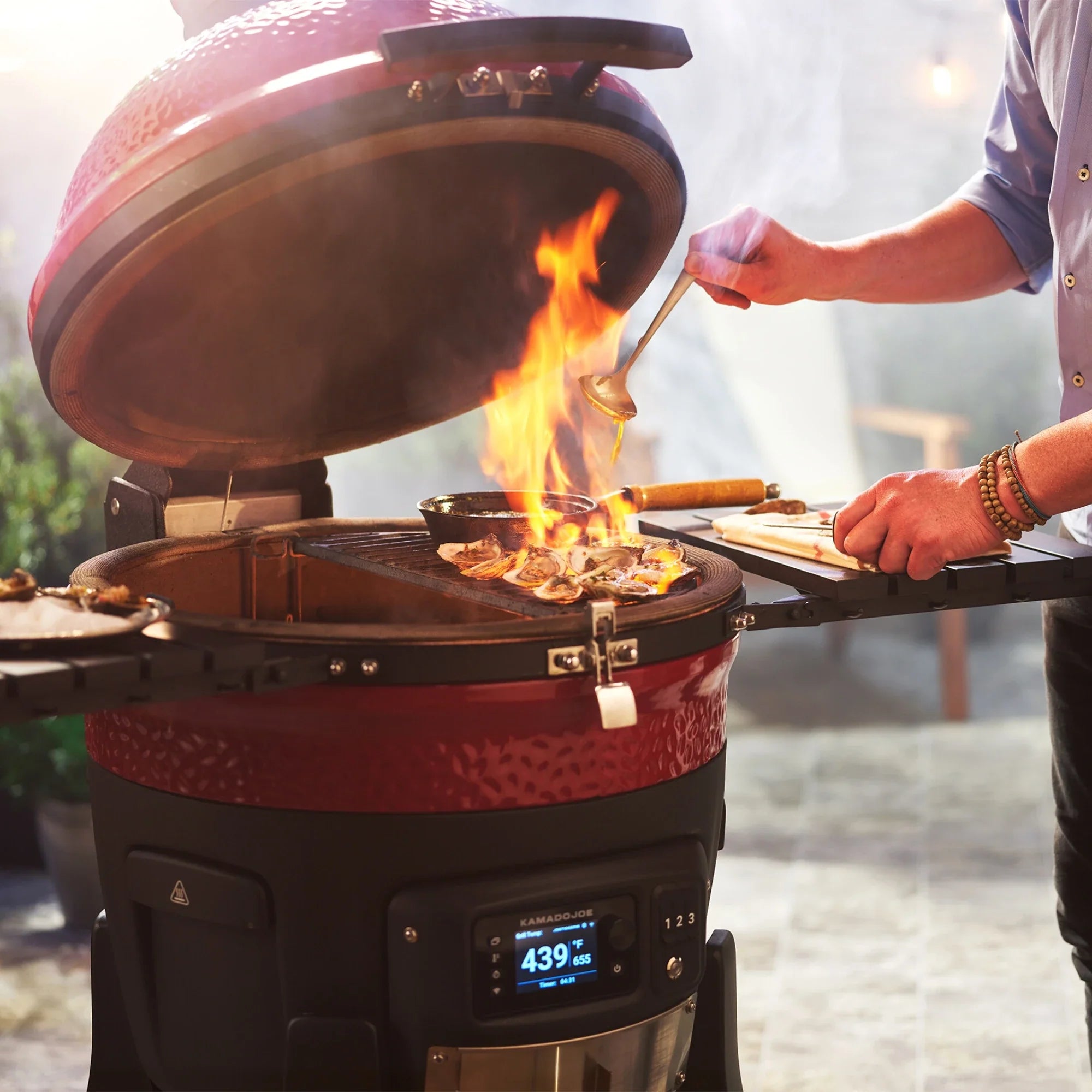 Konnected Joe™ Digital Charcoal Grill and Smoker