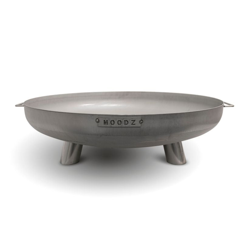 MOODZ Fire Bowl with Feet & Handle Stainless Steel