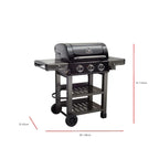 Grillstream Carbon 3 Burner Hybrid Gas BBQ