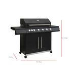 Grillstream Stealth 6 Burner Hybrid Gas Barbecue