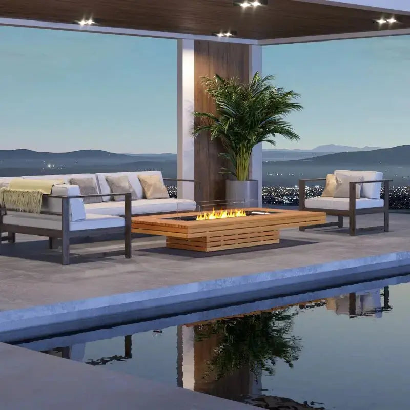 EcoSmart Fire Gin 90 (Low) Bioethanol Fire Pit Table