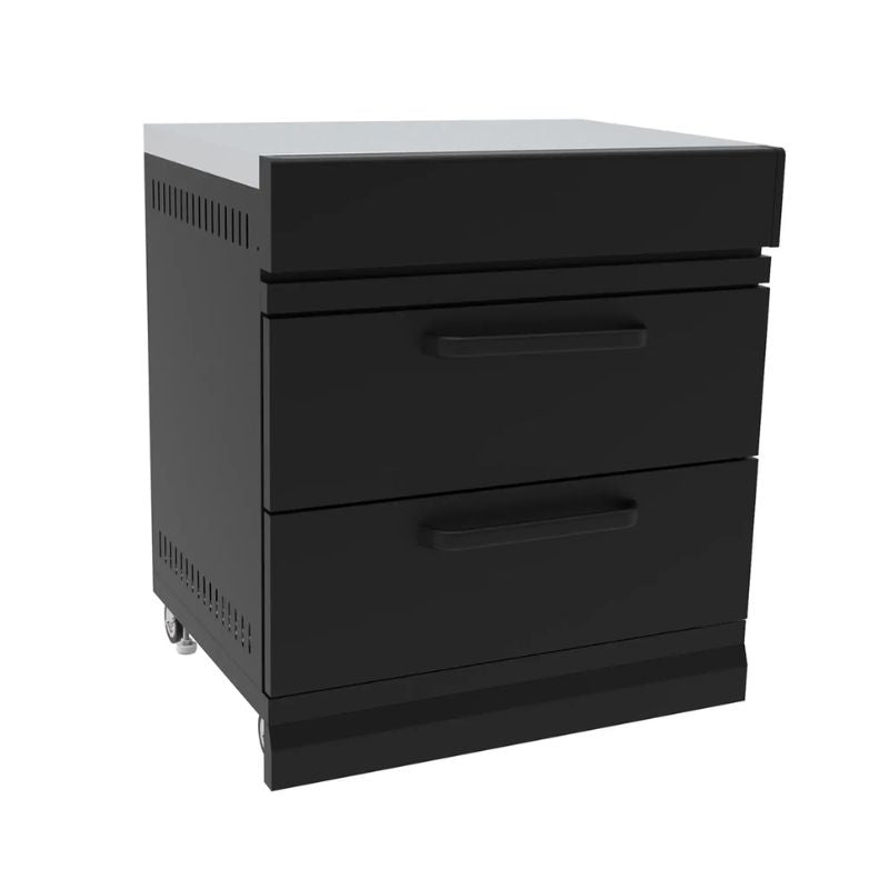 GRLLR Outdoor Kitchen - G4S 4 Burner BBQ, Fridge and Storage Unit