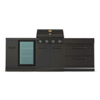 GRLLR Outdoor Kitchen - G4S 4 Burner BBQ, Fridge and Storage Unit