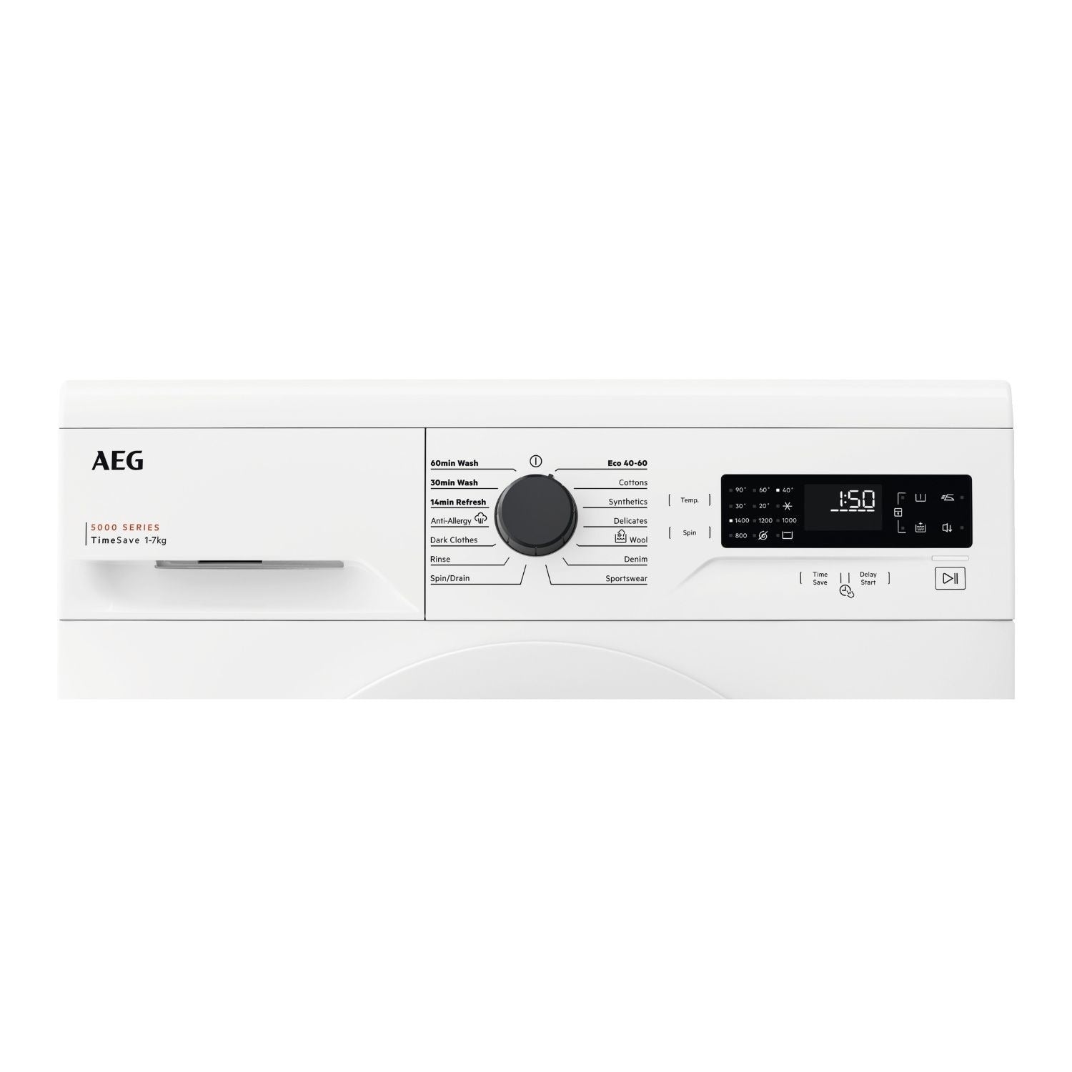 AEG LFX50744B Series 5000 7 kg 1400 rpm Washing Machine White