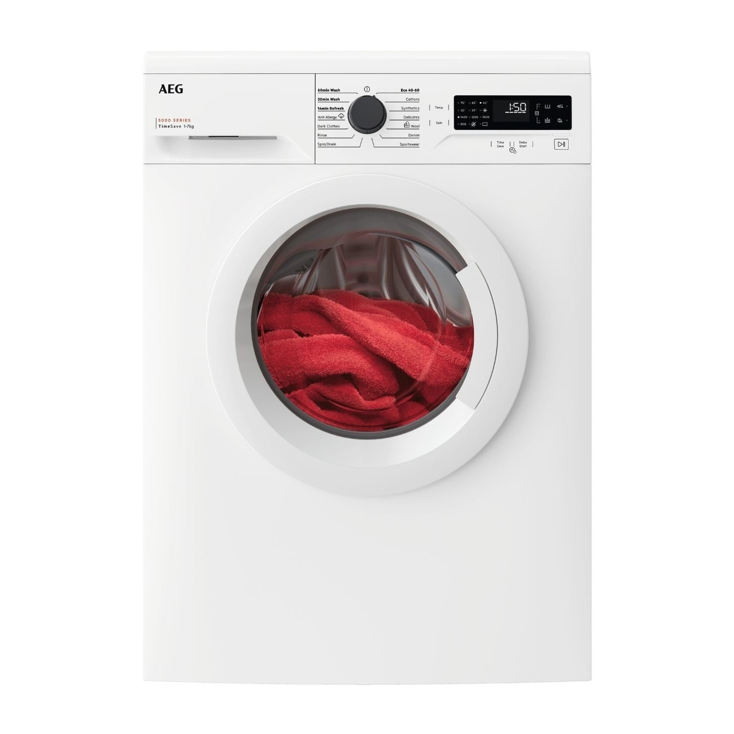 AEG LFX50744B Series 5000 7 kg 1400 rpm Washing Machine White