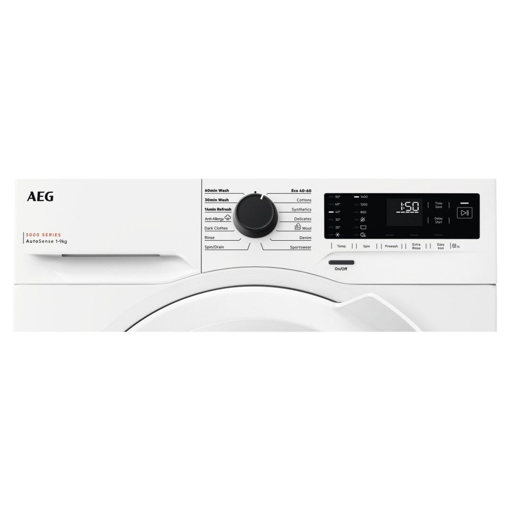 AEG LFX50942B Series 5000 9 kg 1400 Spin Washing Machine White