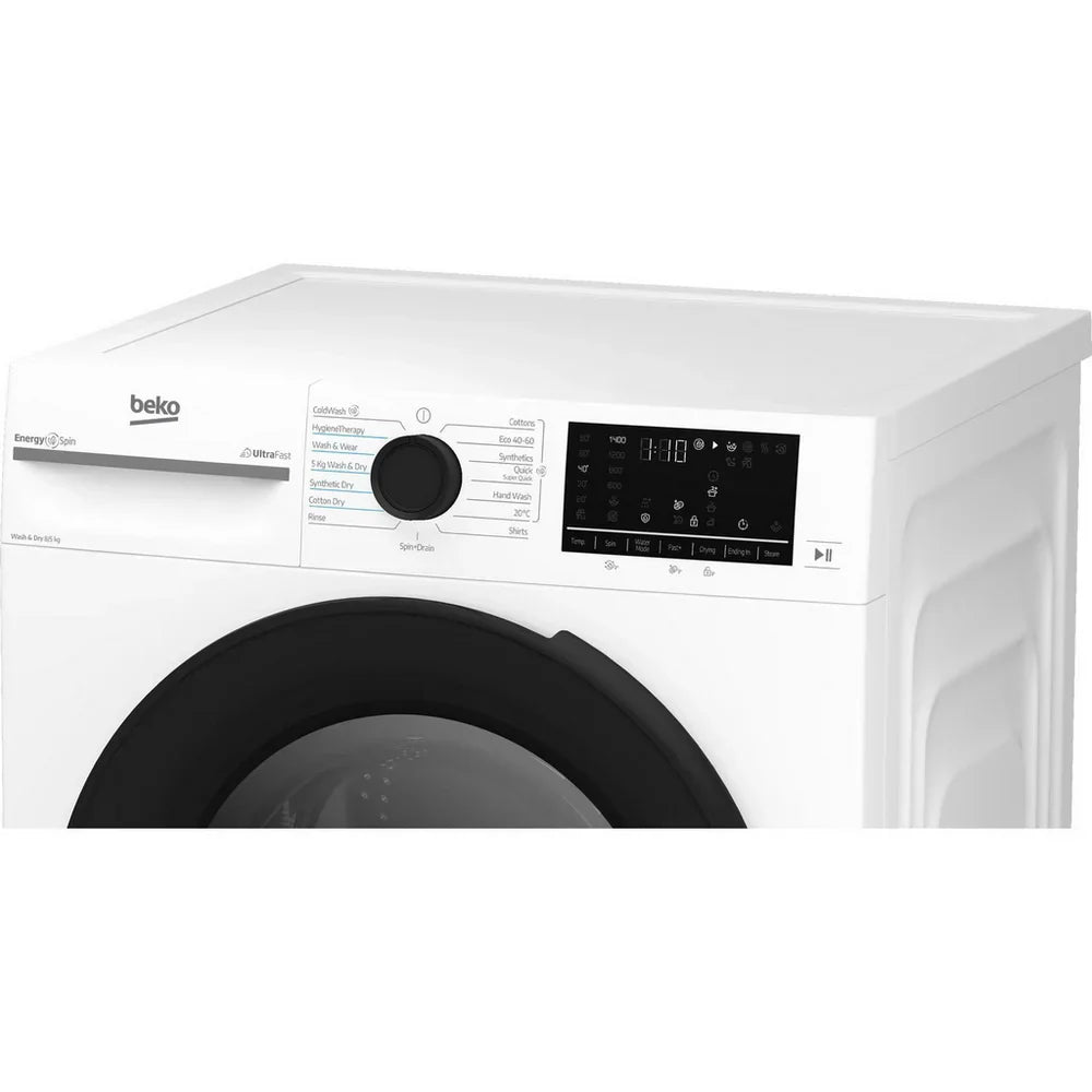 Beko BMND8545UW 8+5kg 1400 Spin Freestanding Front Load Washer Dryer White