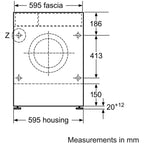 Bosch Series 6 WKD28543GB 7kg+4kg Fully Integrated Washer Dryer with 1400 rpm - E Rated