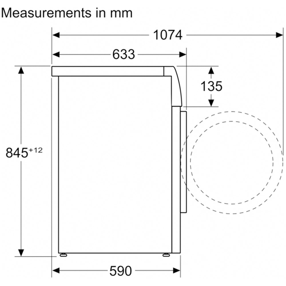 Bosch WGH254A0GB Series 6 1400 Spin 10kg Washing Machine White - A Rated