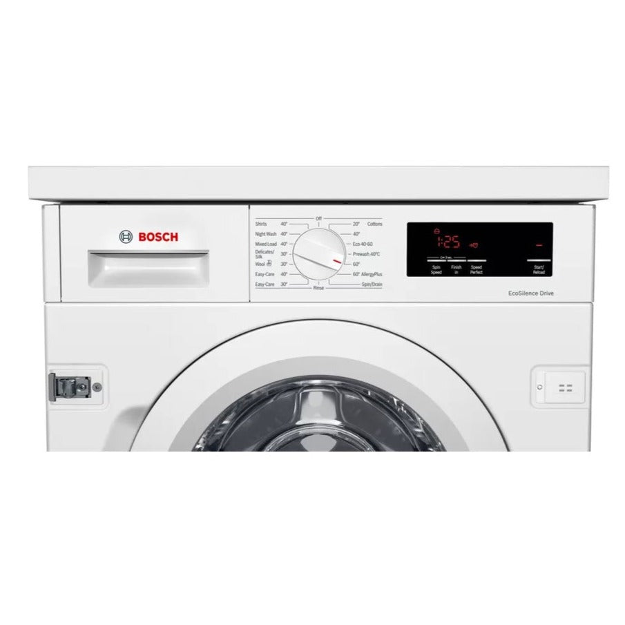 Bosch WIW28302GB Series 6 Integrated 8kg 1400 Spin Washing Machine White