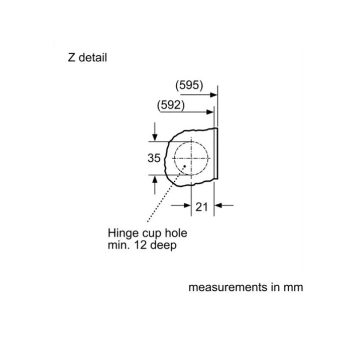Bosch WIW28302GB Series 6 Integrated 8kg 1400 Spin Washing Machine White