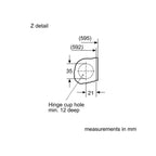 Bosch WIW28302GB Series 6 Integrated 8kg 1400 Spin Washing Machine White