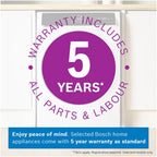 Bosch WNC25410GB Series 8 10.5+6kg Washer Dryer with 1400 Spin White - D Rated