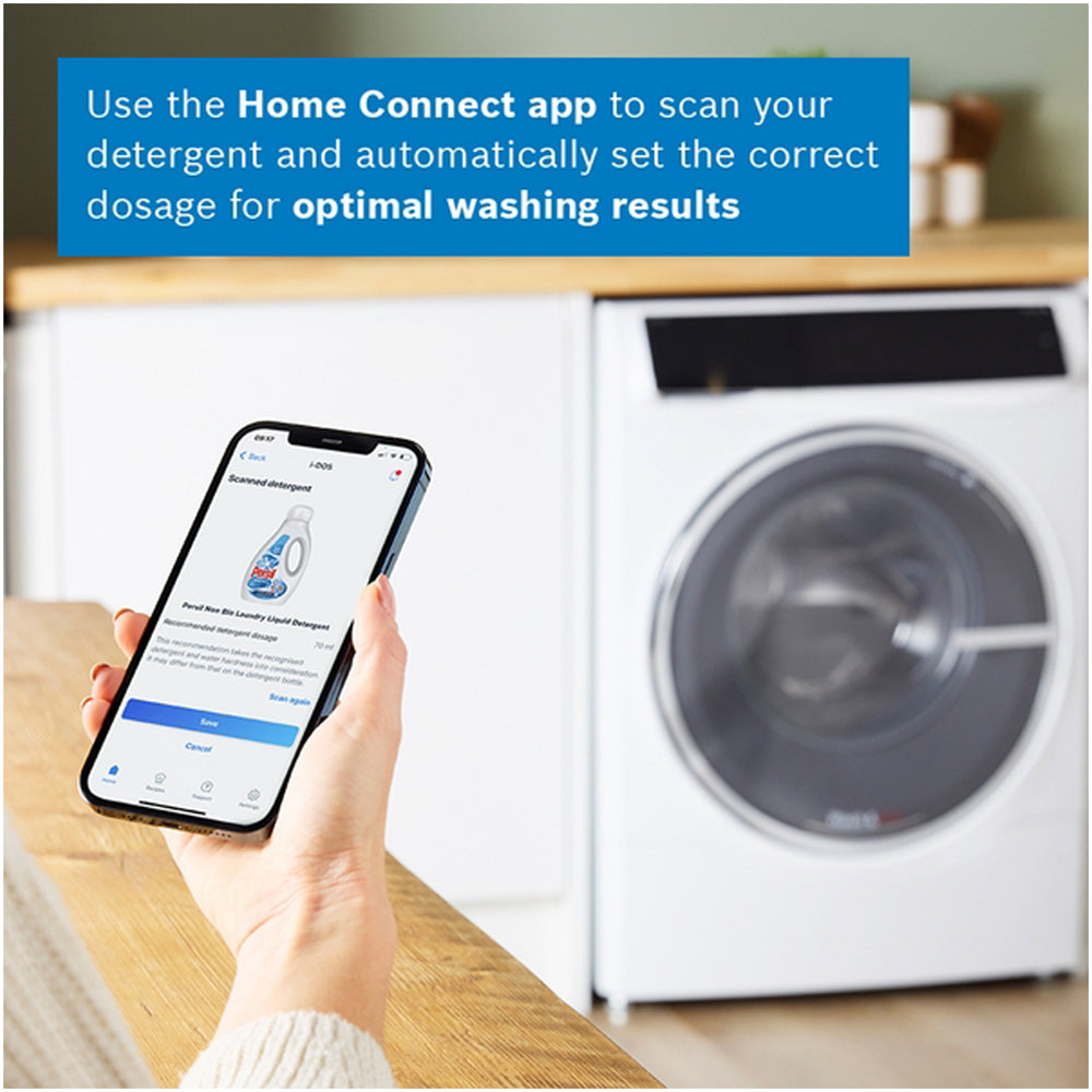 Bosch WNC25410GB Series 8 10.5+6kg Washer Dryer with 1400 Spin White - D Rated