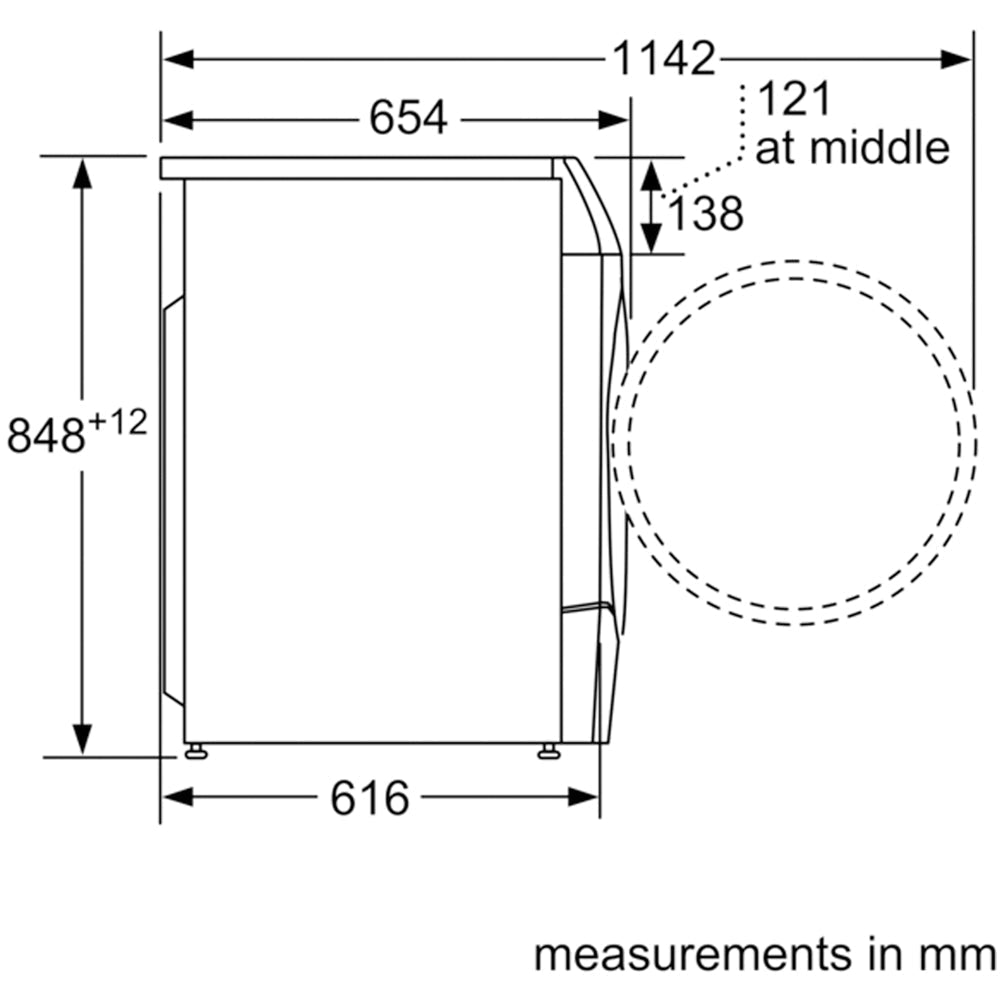 Bosch WNC25410GB Series 8 10.5+6kg Washer Dryer with 1400 Spin White - D Rated